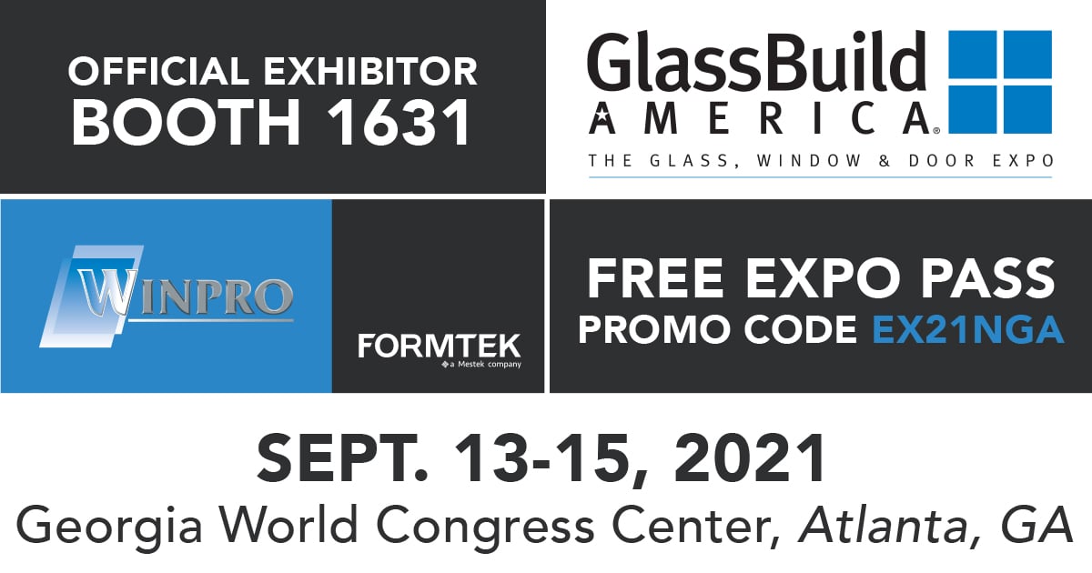 Winpro to Exhibit at GlassBuild America 2021